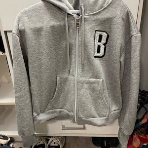 Bebe sport cropped zip